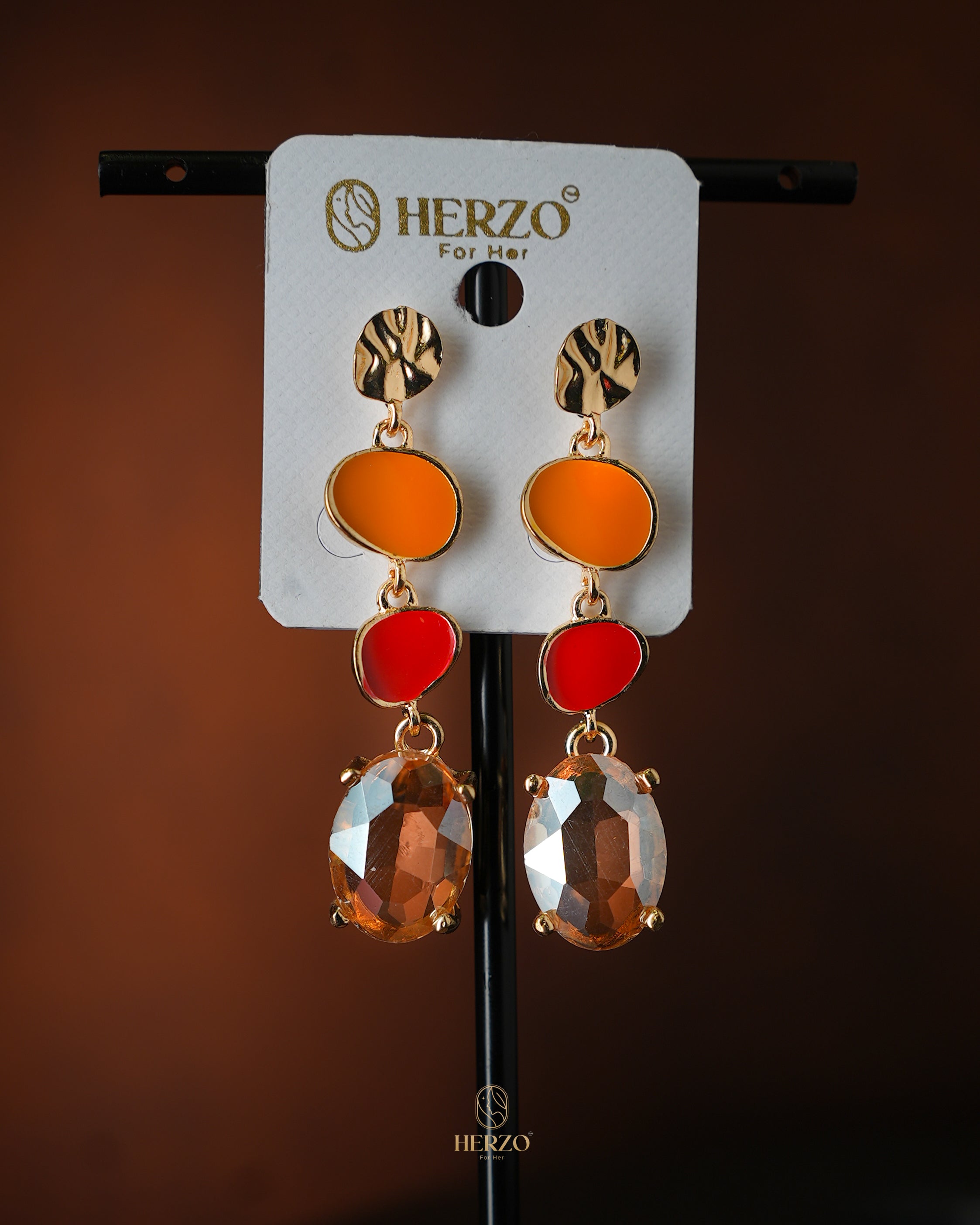 Sunset Glow Dangle Earrings