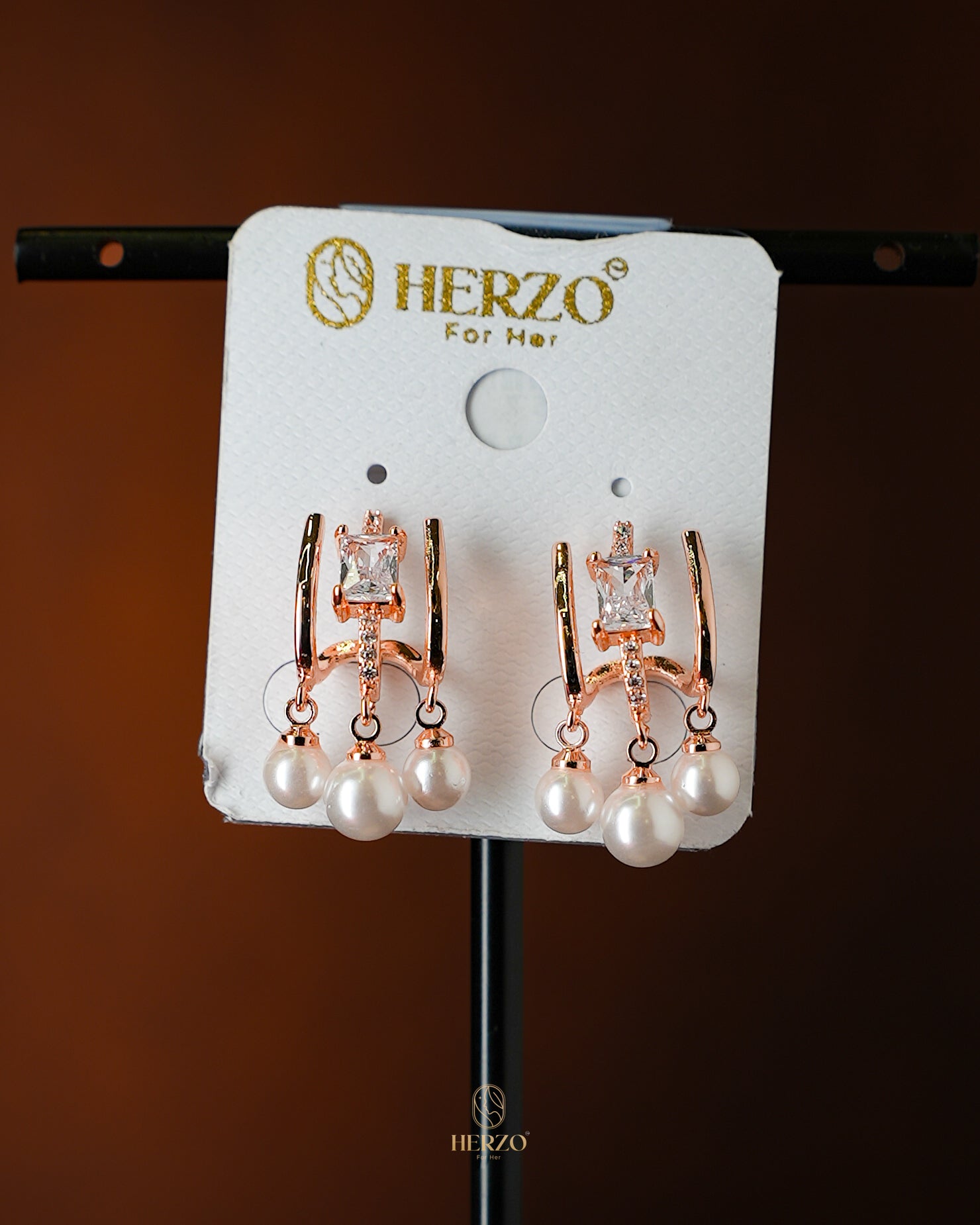 Elegance Pearl Charm Earrings